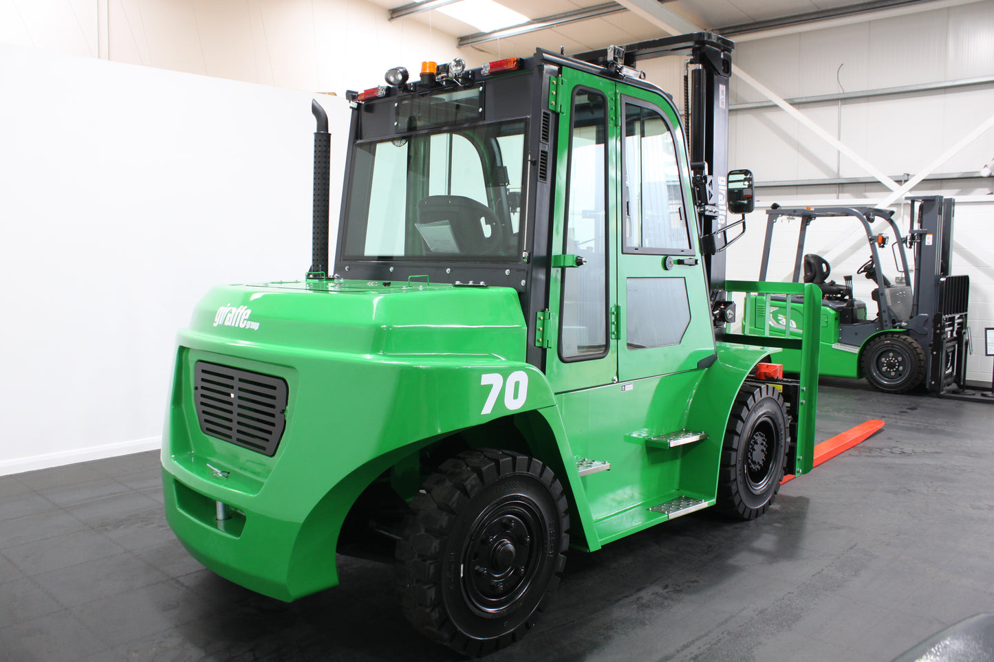 giraffe FD70 Premium Plus Advanced Pedestrian Safety | Full Cab Diesel Counterbalance | 4-Wheel Forklift
