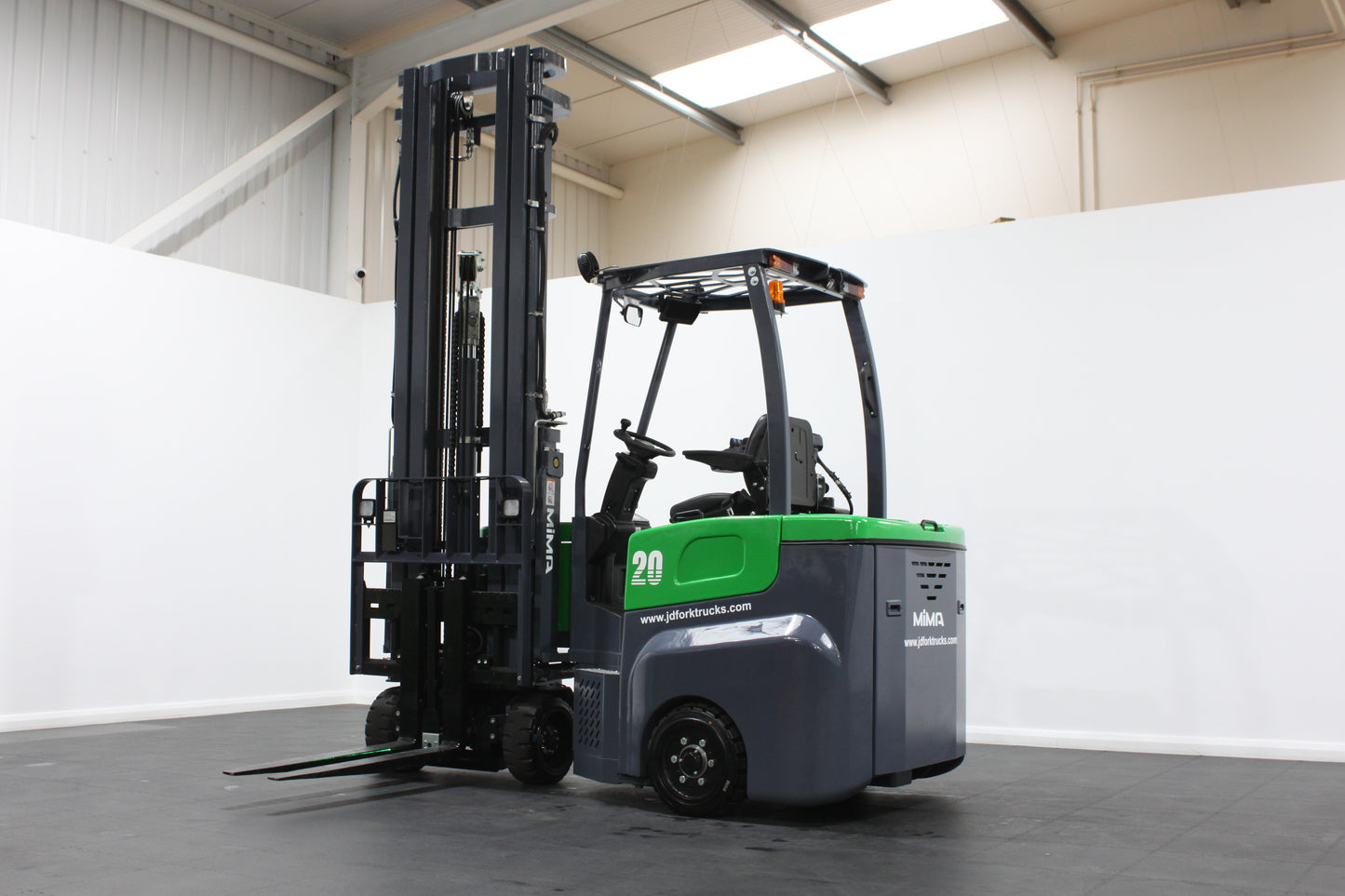 MiMA MJ20 Electric Articulated Forklift | 2T Capacity, VNA, Lithium Battery