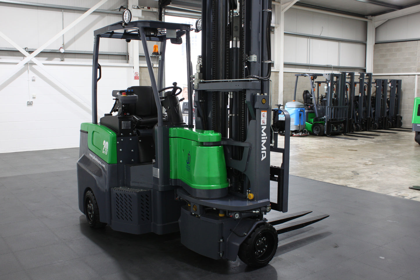 MiMA MJ20 Electric Articulated Forklift | 2T Capacity, VNA, Lithium Battery