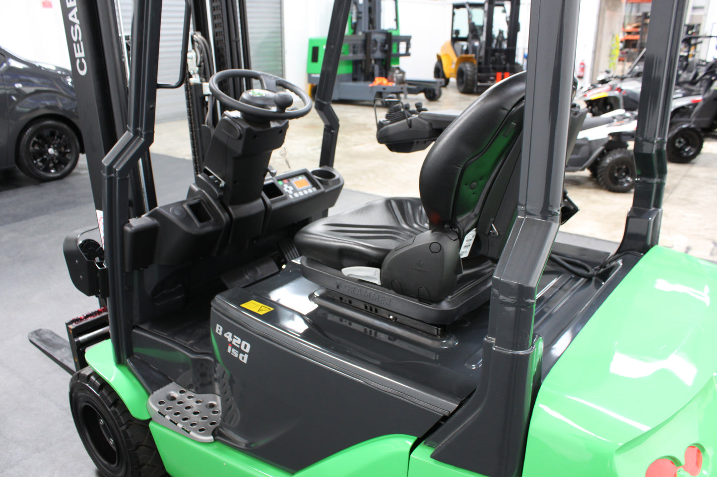 CESAB B420 2T Electric Forklift with Drive-In Racking Guard | 48V Battery