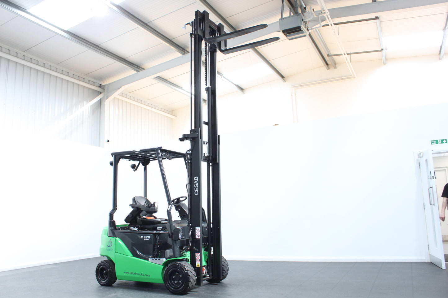 CESAB B420 2T Electric Forklift with Drive-In Racking Guard | 48V Battery