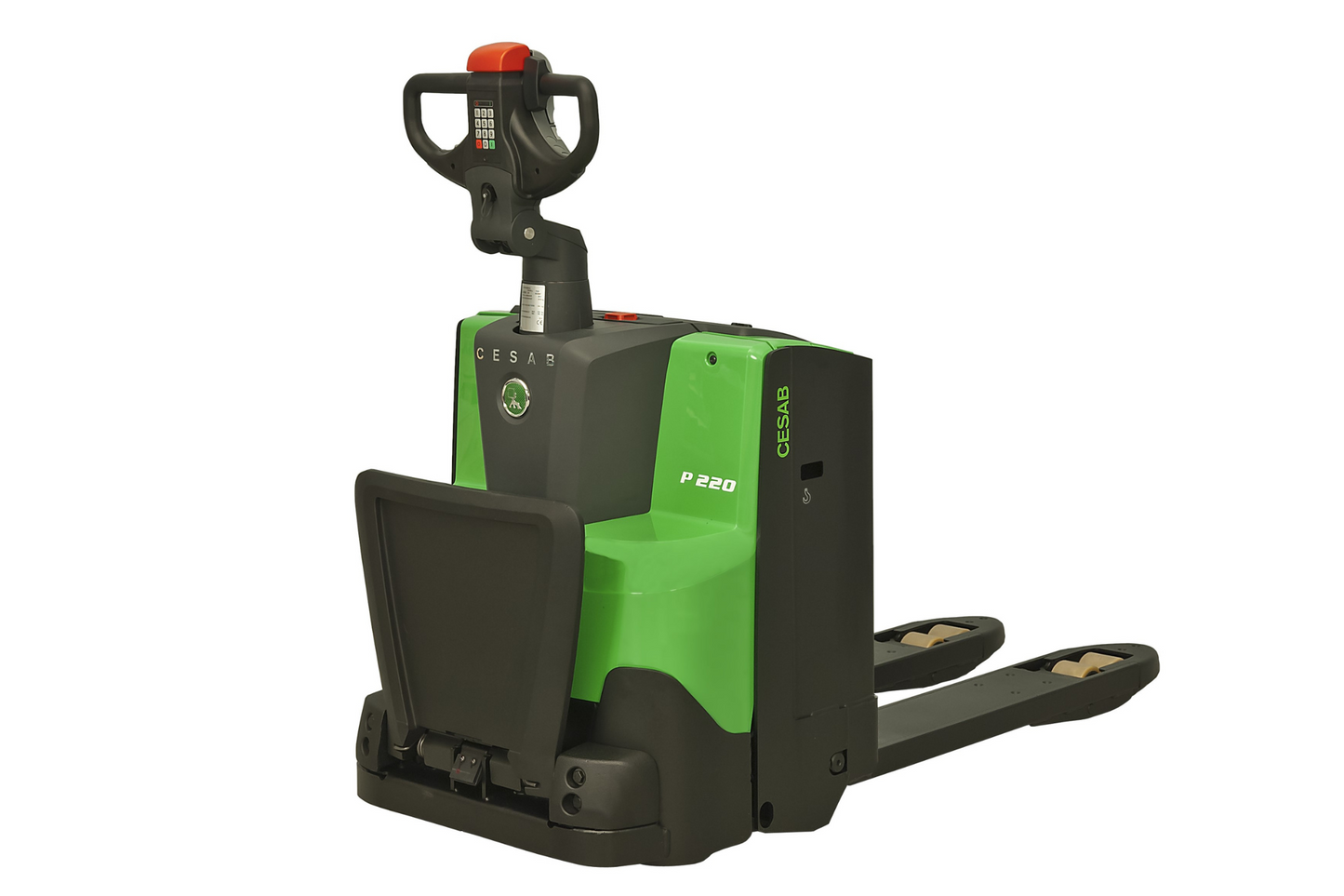 CESAB P220 Platform Powered Pallet Truck – 2000kg Capacity | Ride-On Electric Pallet Truck with Powerdrive & Creep Speed