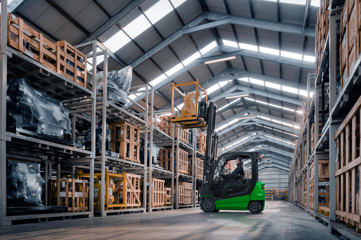CESAB B600 Heavy Duty 4-Wheel Electric Counterbalance Forklift – 2000kg to 5000kg Capacity | High-Performance Electric Forklift for Intensive Applications