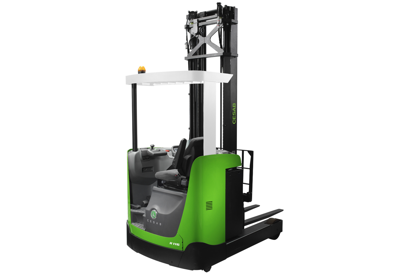 CESAB R100 Electric Reach Truck – 1200kg to 1600kg Capacity | Compact Electric Reach Truck for Efficient Warehouse Operations