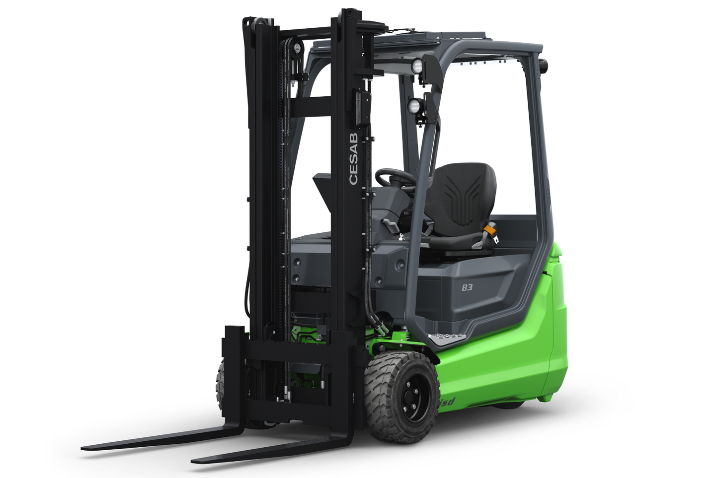 CESAB B300 Rear Twin-Wheel Electric Counterbalance Forklift – 1500kg to 2000kg Load Capacity | High-Performance Warehouse Forklift