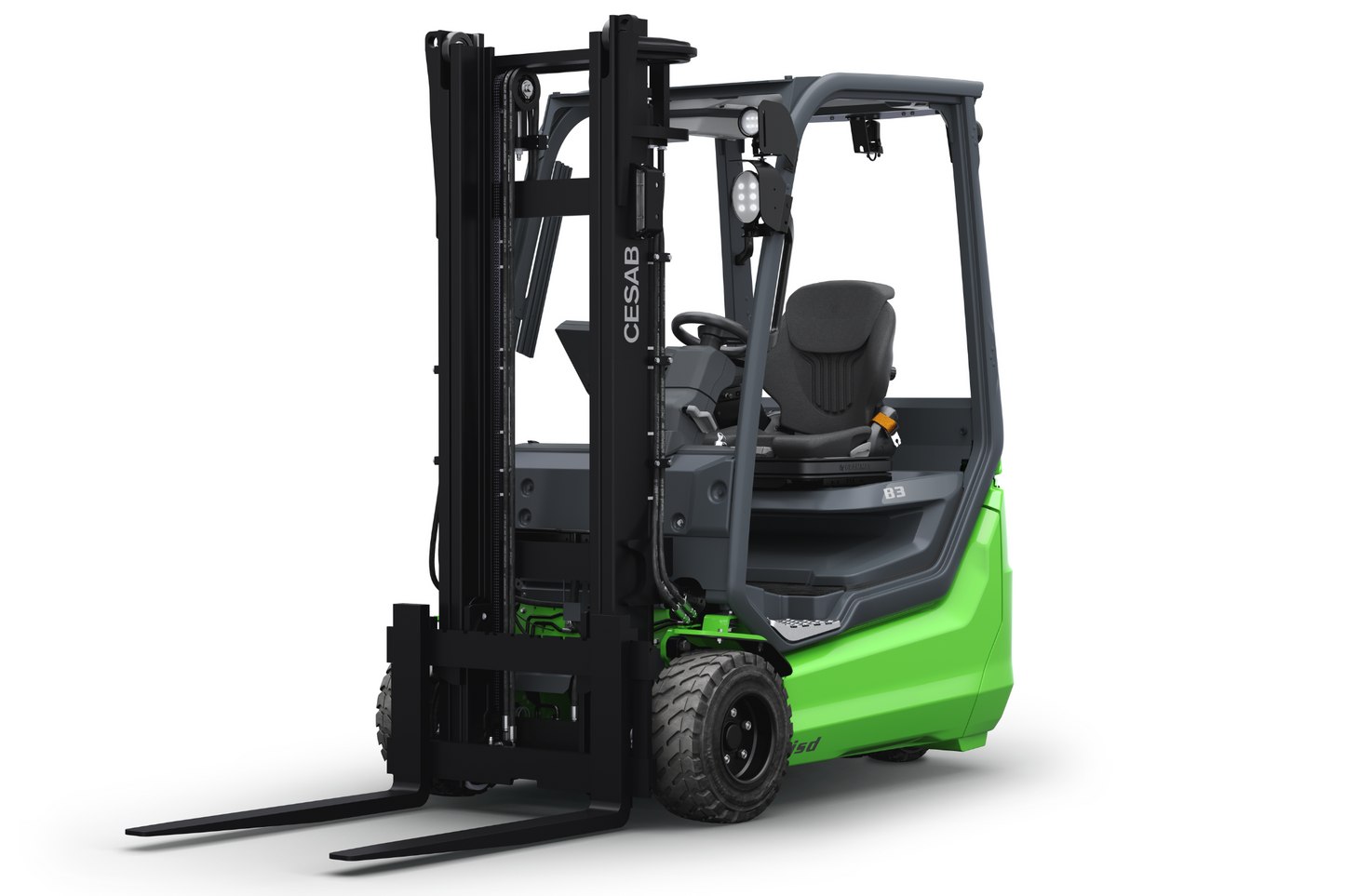 CESAB B300 Rear Twin-Wheel Electric Counterbalance Forklift – 1500kg to 2000kg Load Capacity | High-Performance Warehouse Forklift Li-Ion Technology