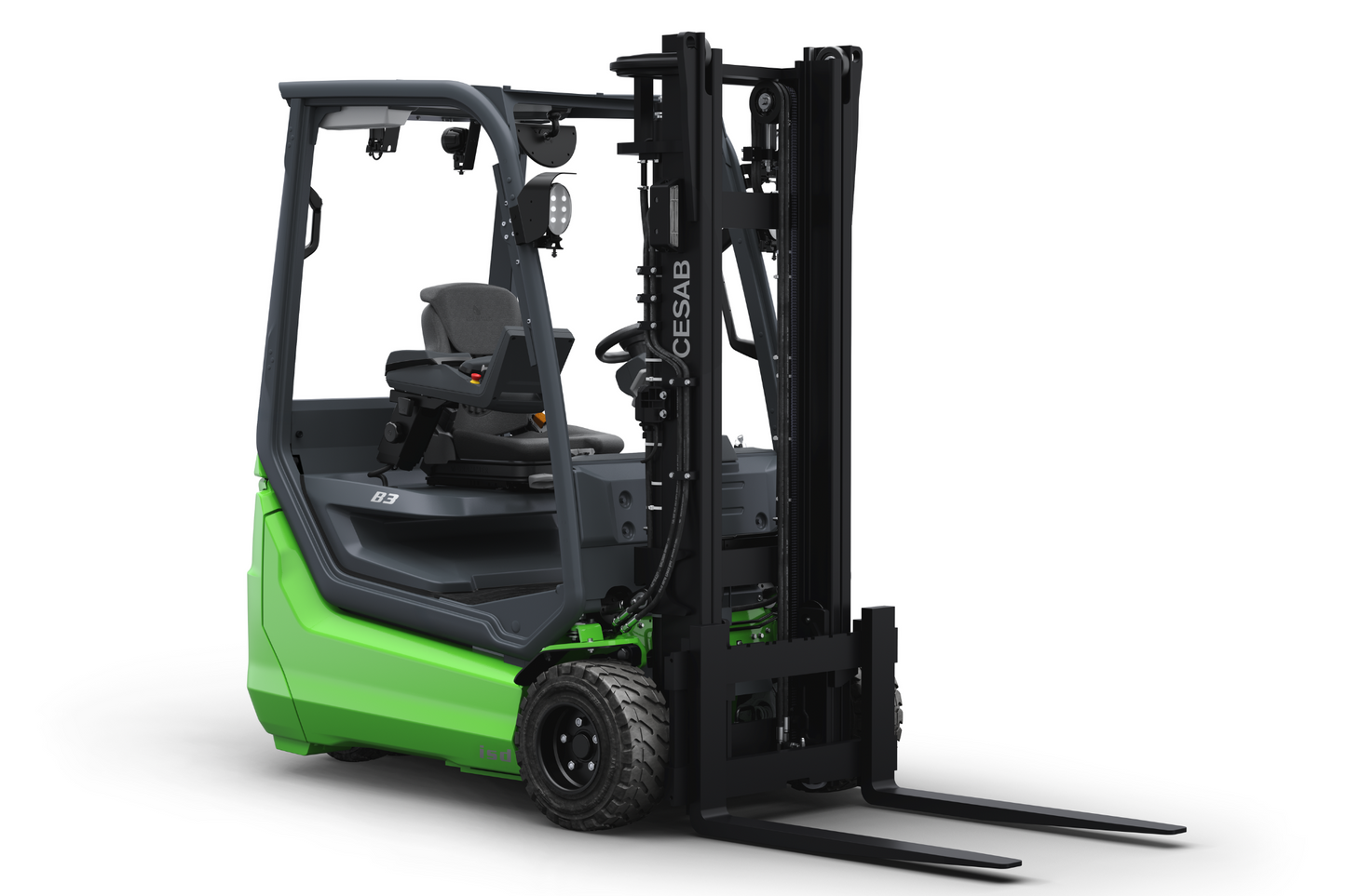 CESAB B300 Rear Twin-Wheel Electric Counterbalance Forklift – 1500kg to 2000kg Load Capacity | High-Performance Warehouse Forklift Li-Ion Technology