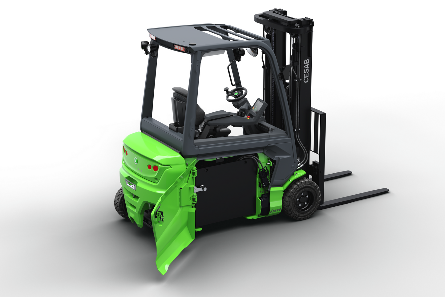 CESAB B400 4-Wheel Electric Counterbalance Forklift – 1600kg to 2000kg Capacity | High-Stability Lithium-Ion Forklift for Warehouses