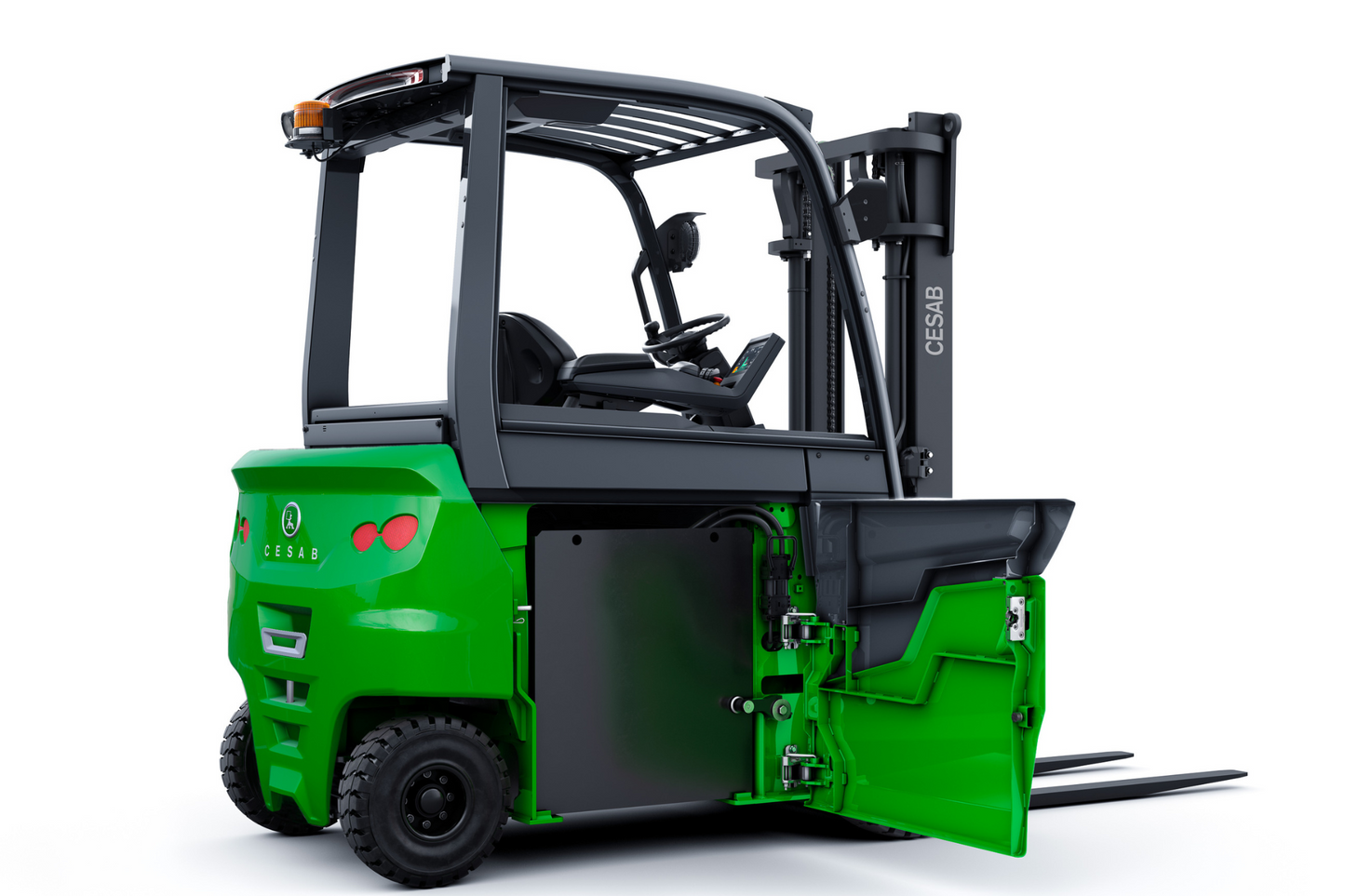 CESAB B600 Heavy Duty 4-Wheel Electric Counterbalance Forklift – 2000kg to 5000kg Capacity | High-Performance Electric Forklift for Intensive Applications