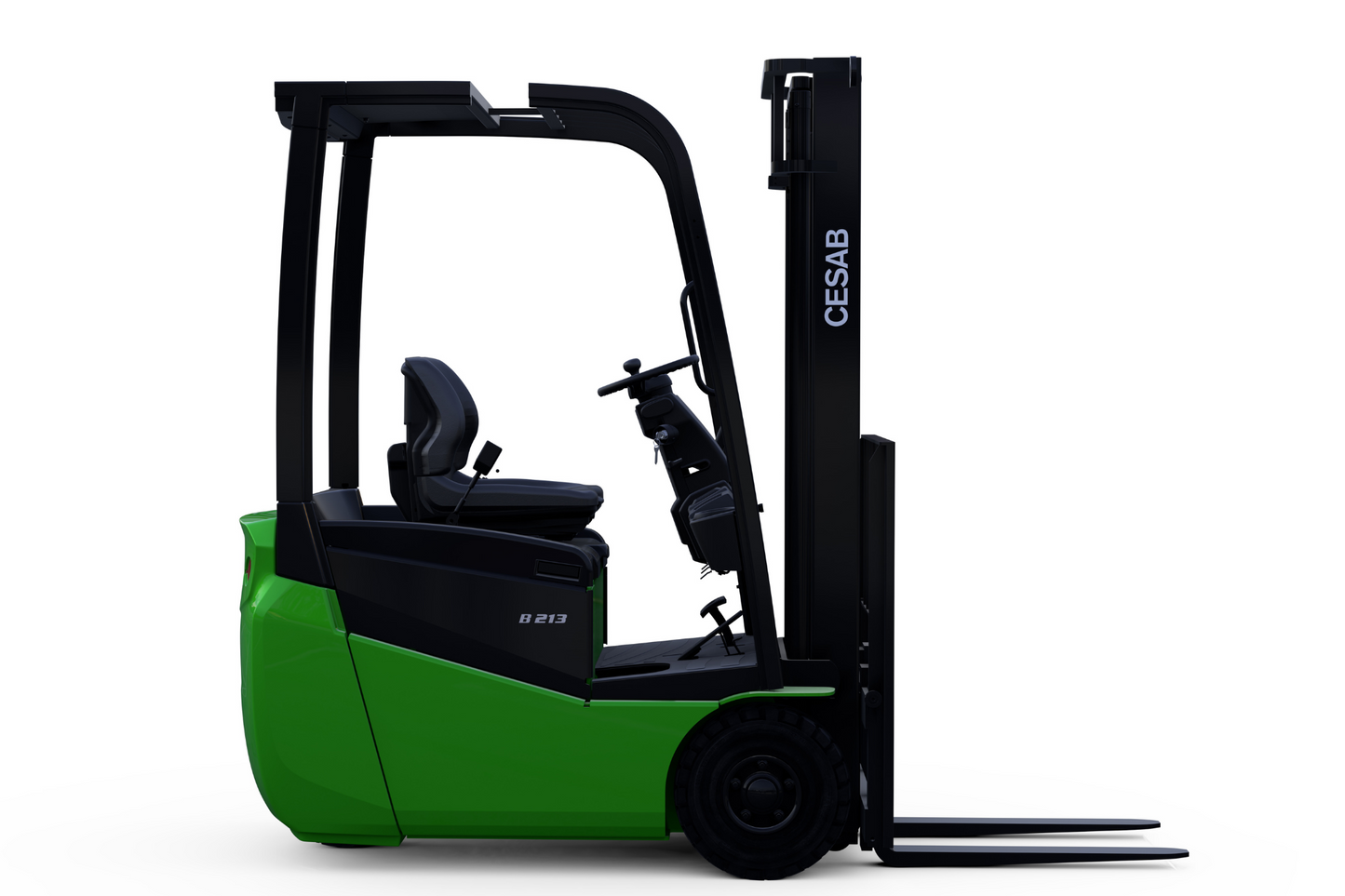 CESAB B200 Three-Wheel Electric Counterbalance Forklift – 1000kg, 1250kg, 1500kg Load Capacity | Compact Forklift for Warehouses Li-Ion Technology
