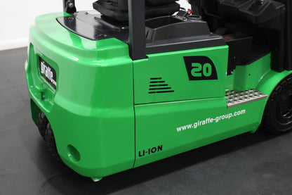 giraffe GBL20 2T Lithium Electric 3-Wheel Forklift | Fast Charging, Zero Emissions
