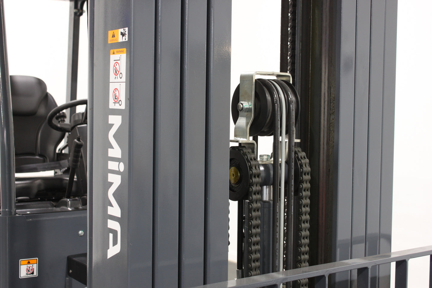 Mima mj25 2.5t articulated forklift | 4-stage mast, lithium, container-ready