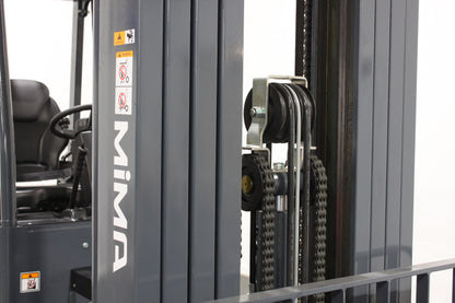 Mima mj25 2.5t articulated forklift | 4-stage mast, lithium, container-ready