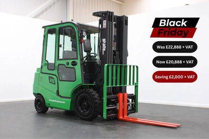 giraffe GBL25- Full Cab Lithium Electric Counterbalance Giraffe Green 115v/174Ah Lithium Powered Unit