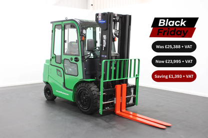 giraffe GBL30 Premium Full Cab 3.0T | 115V/230AH lithium battery |4-Wheel Forklift | Fast Charging, Zero Emissions