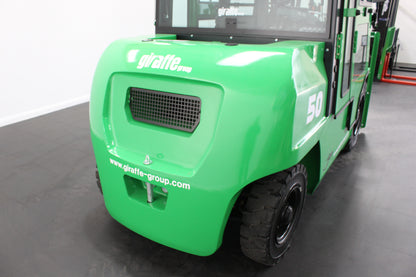 giraffe GBL50 Premium Plus Advanced Pedestrian Safety | Full Cab Lithium Electric Counterbalance  | 4-Wheel Forklift
