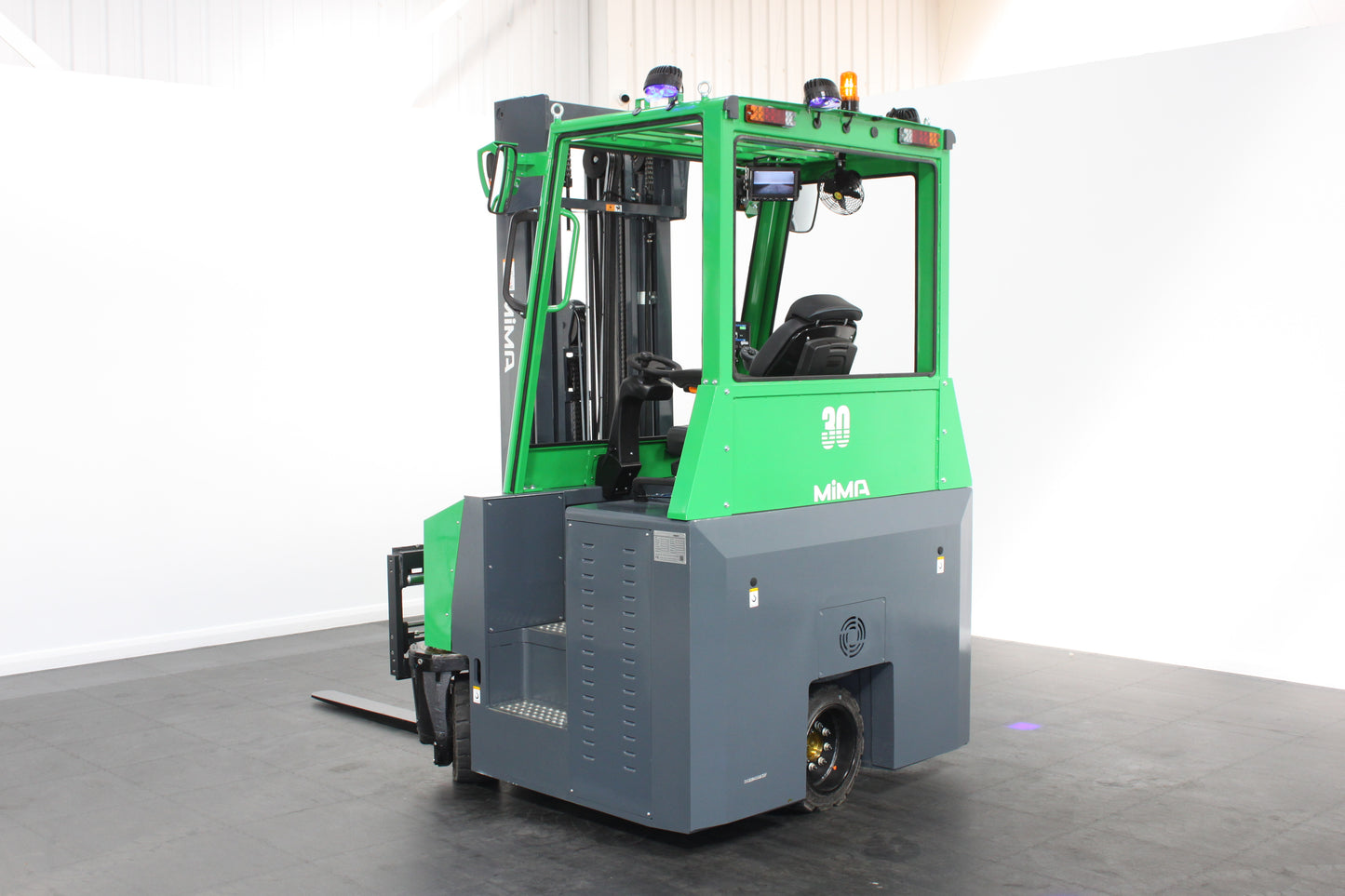 Mima 1mqk30 multi-directional electric forklift no cab