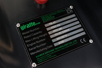 giraffe GBL40 Premium | Full Cab Lithium Electric Counterbalance  | 4-Wheel Forklift