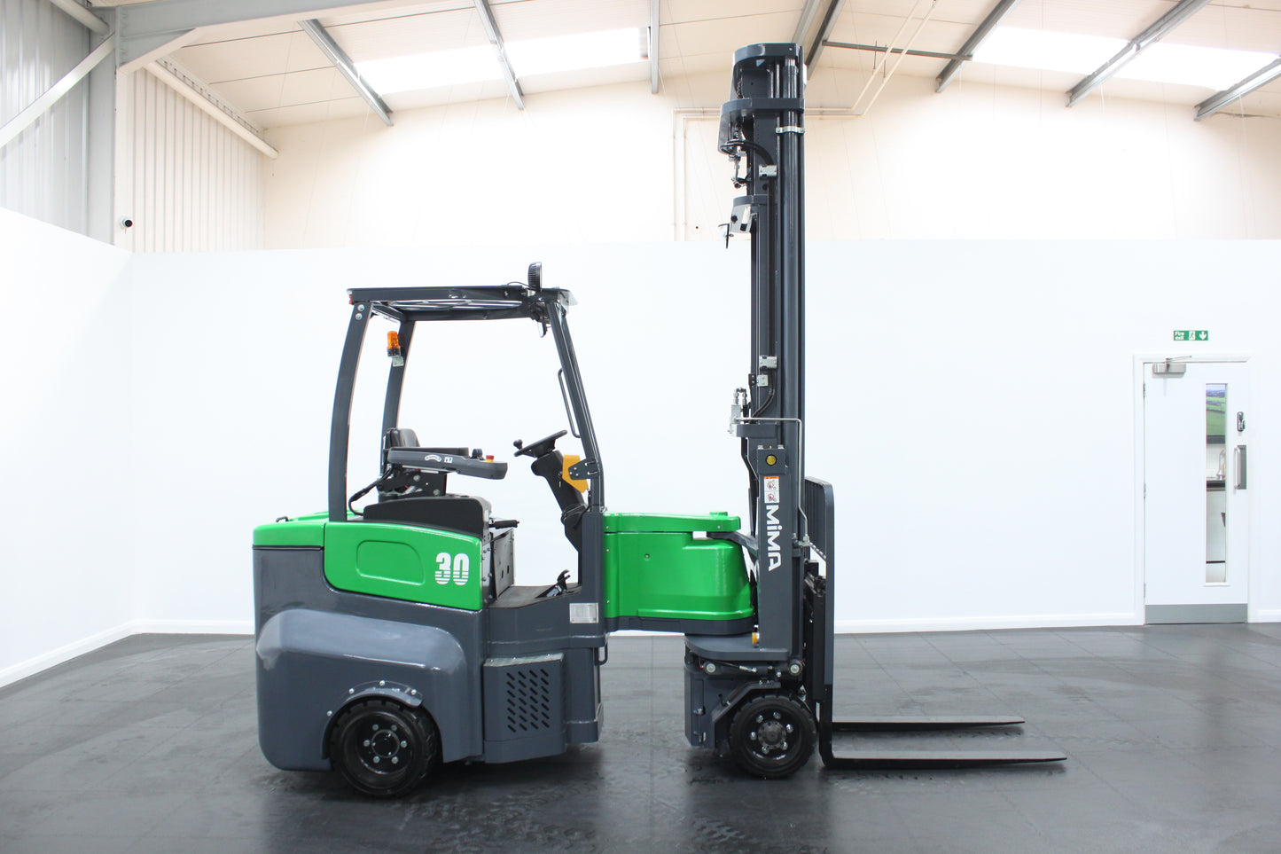 Mima mj30 3t articulated electric forklift | Vna, 210° swing, lithium power