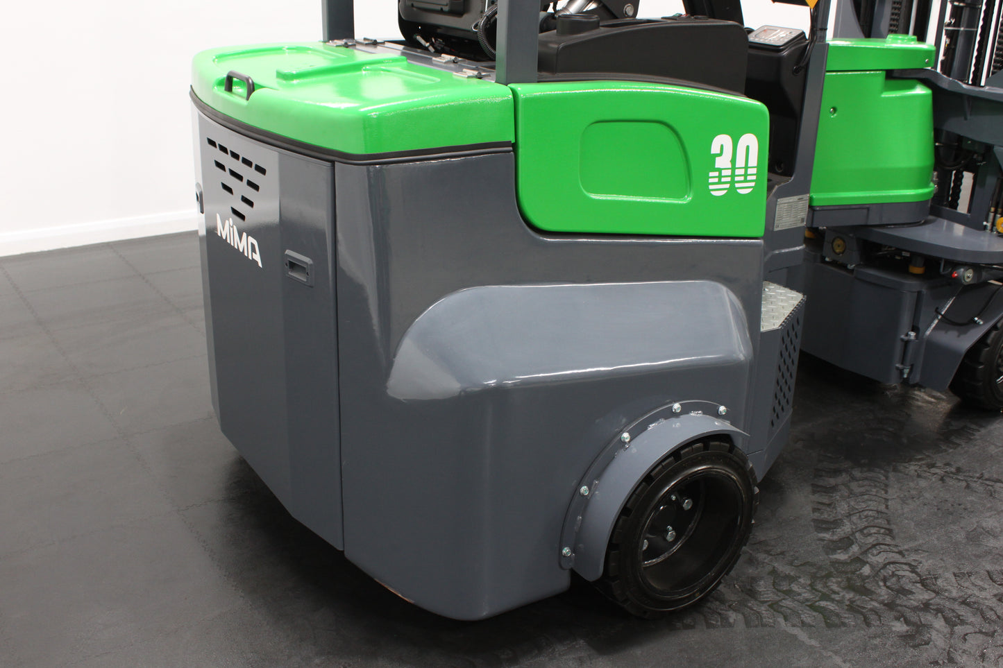 Mima mj30 3t articulated electric forklift | Vna, 210° swing, lithium power