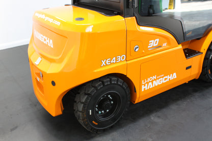 Hangcha XE430T 3.0T | Full Cab Lithium Counterbalance | 4-Wheel Forklift
