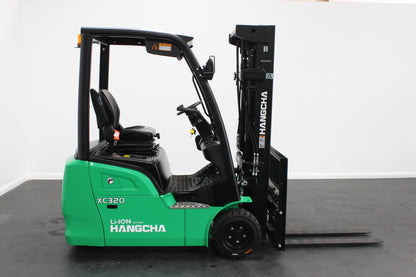 Hangcha XC320 2.0T | Half Cab Lithium Counterbalance | 3-Wheel Forklift