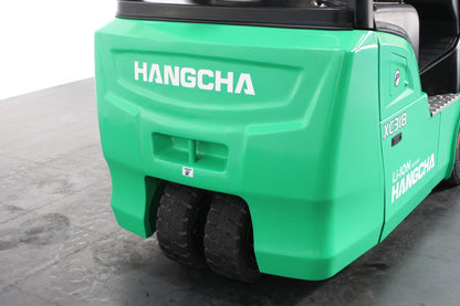 Hangcha XC318 1.8T | Half Cab Lithium Counterbalance | 3-Wheel Forklift