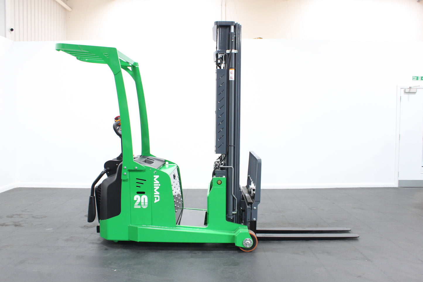 Mima mbb20 electric counterbalance stacker with proportional hydraulic control