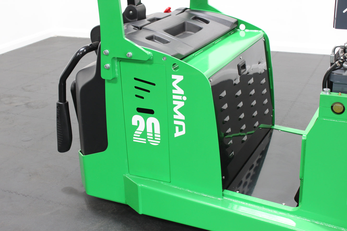 Mima mbb20 electric counterbalance stacker with proportional hydraulic control