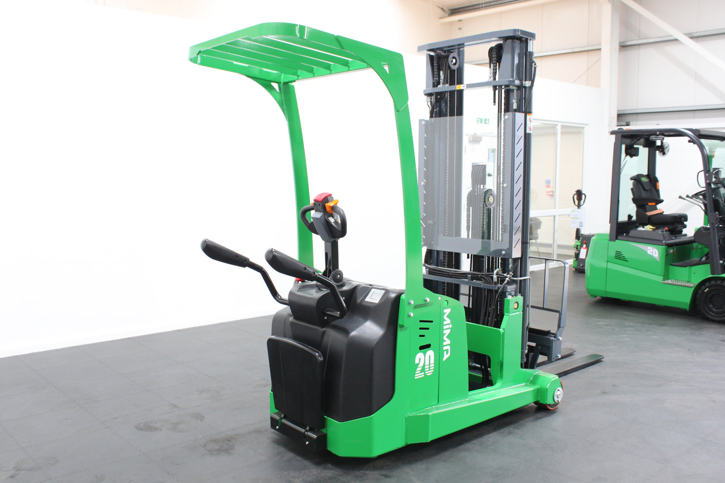 Mima mbb20 electric counterbalance stacker with proportional hydraulic control