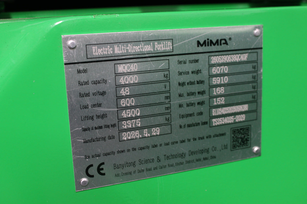 Mima MQC40 - Multidirectional Full cab 5.5M