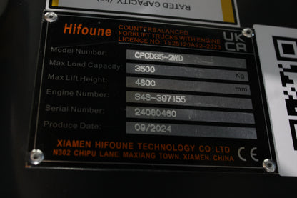 HIFOUNE CPCD35-2WD - Full Cab - Rough Terrain Forklift