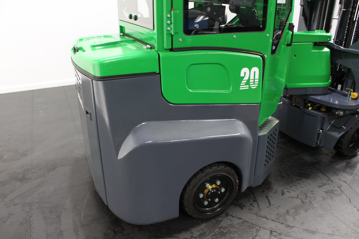 Mima mj20 Full Cab electric articulated forklift | 2t capacity, vna, lithium battery